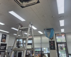 천안 청당점 엉클부대찌게 시스템냉난방기 분해세척